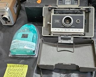 VINTAGE POLAROID BROWNIE CAMERAS