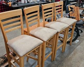 FOUR BAR STOOLS / CHAIRS