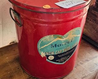 VINTAGE LARD CAN