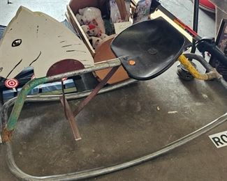 METAL ROCKING HORSE