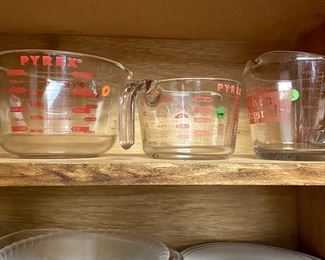 Pyrex measuring cups