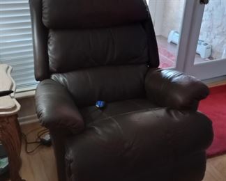 Lazy boy leather recliner