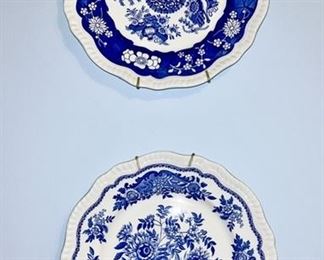 Blue & white decorative plates