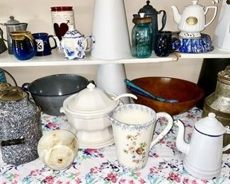 A large collection of vintage & antique kitchen collectibles (SOME SOLD)