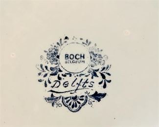 Large Delft hand painted charger/plate (signed on back)