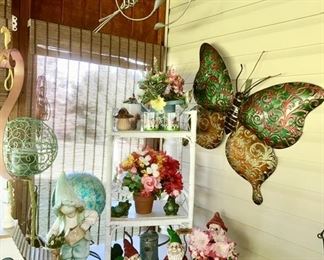 Fun garden art and wall hangings