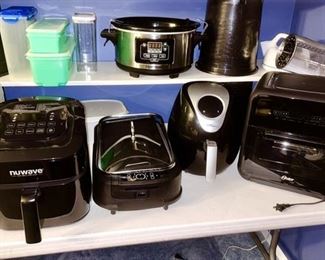 Nice selection of small kitchen appliances, Tupperware, etc. (SOME SOLD)