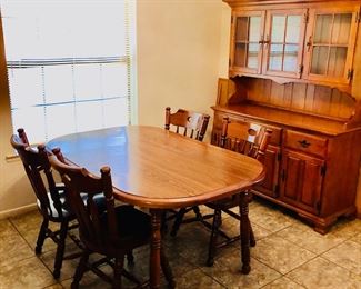 Dining set, china hutch