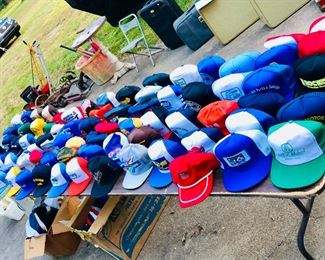 Lots of great trucker hats still available for Saturday's sale!