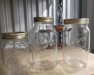 Vintage Kerr & Ball canning jars
