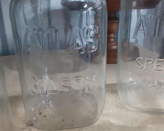 Vintage Atlas mason jar
