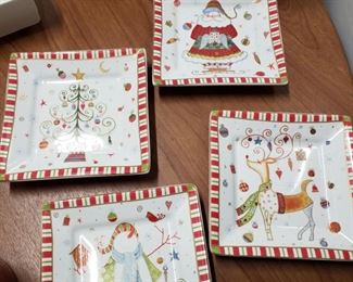 Christmas nibble plates