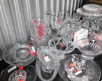 Misc. lead crystal & Heisey glass