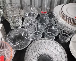 Lead crystal & Heisey glass