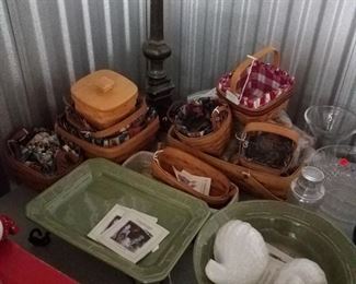 LONGABERGER!! Including ceramic & wrought iron