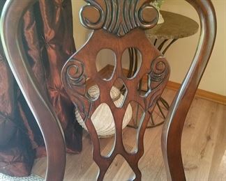 A closer look at one of the chairs