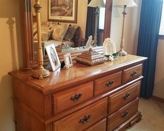 The Flanders 'Birch Brook' dresser with mirror