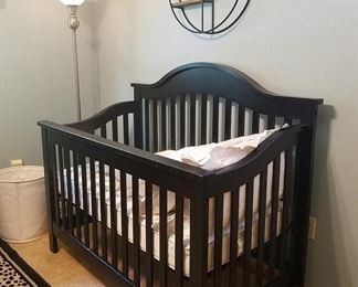 The baby bed is adjustable and can be converted to a full size bed as your child grows
