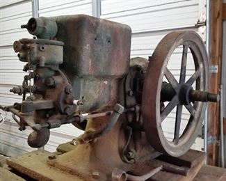 Some of the engine parts were removed and placed in a box (not shown)