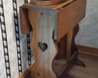 Small drop leaf end table