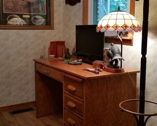 Oak computer desk and more