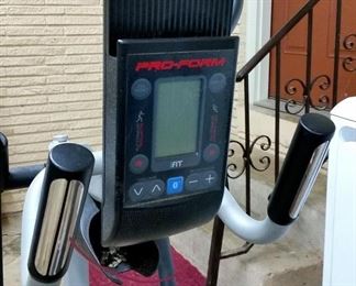 A look at the trainer's display