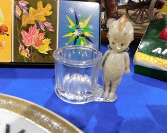 Antique kewpie doll toothpick holder