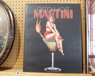 Red Hot Martini canvas print