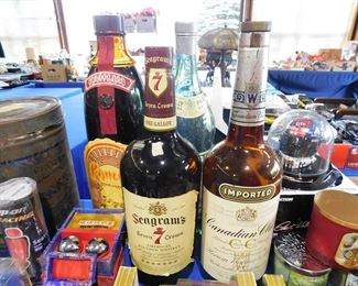 Large Liquor bottles empty