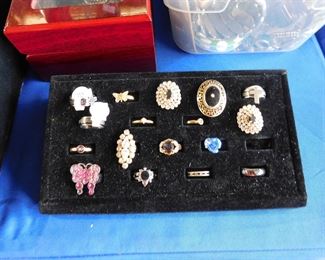 Costume jewelry rings