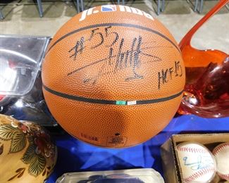 Autographed basketball