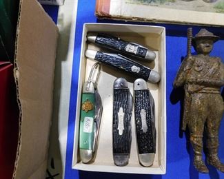 Boy Scout camping knives