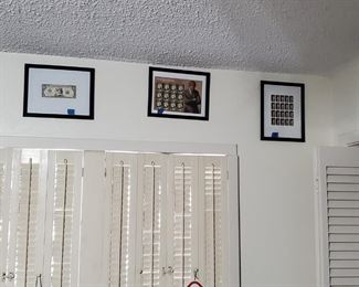 John Wayne collectable
Framed stamp sheets