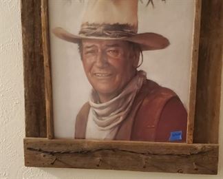 John Wayne framed print
