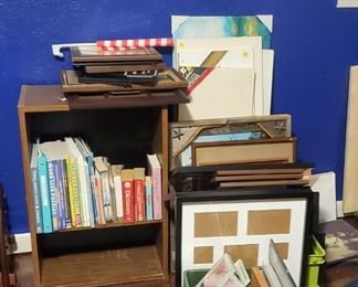 Pocture frames 
Books