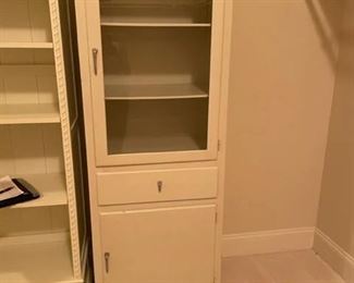 $30 USD       White Storage Cabinet/Pantry CD131-48     Description: Add additional storage to a kitchen, mudroom, pantry or garage space.  
Condition: Damage at bottom
Dimensions: 24 x 16 x 69"H
Local pick up Leesburg, VA.  Contact us for shipper suggestions.       https://goodbyhello.com/products/white-cabinet-cd131-48?_pos=17&_sid=a8960360b&_ss=r