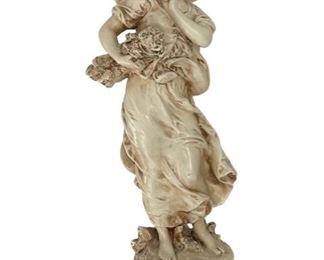 $50 USD     Hip Moreau Statuette of Young Woman Signed D131-4     Description: Hippolyte Francois Moreau was a French sculptor famous for his bronze statuettes of young women. Born in 1832 in Dijon, France as the son of the renowned sculptor Jean-Baptiste Moreau, he grew up learning from his father’s workshop.
Hippolyte François Moreau | Artnet
Born: April 1, 1832, Dijon, France
Died: 1927, Neuilly-sur-Seine, France
Parents: Louis Joseph Moreau
Education: National School of Fine Arts
Condition: Very good condition.
Dimensions: 7 x 7 x 18.5"H      https://goodbyhello.com/products/hip-moreau-sculpture-d131-4?_pos=37&_sid=a8960360b&_ss=r