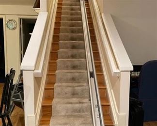 $1000 USD    Acorn Superglide 130 1700 Chair Stair Lift TM193-28    A straight stairlift is the ultimate staircase solution, giving you the full use of the home you love. Blending seamlessly into your home, with a smooth start and stop mechanism, you can glide effortlessly up and down the stairs.

Dimensions: 15' x 6" x 6"

Condition:  Very good condition

Local pick up Sterling, VA.  Currently as shown in photos.  Buyer must disassemble from stairs.  Contact us for shipper suggestions.    https://goodbyhello.com/products/chair-stair-lift-tm193-26?_pos=7&_sid=5dca53abe&_ss=r