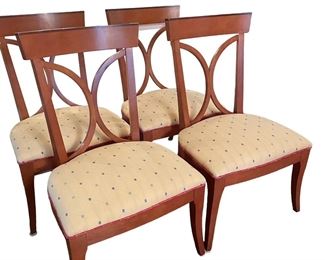 $1000 USD    4 Biedermeier Style Upholstered Dining Side Chairs TM193-5    This beautiful set of 4 original Biedermeier style chairs do not only have a gorgeous wood, the chairs are also very comfortable. The backs have an elegant double curved design.  The upholstery and fabric are in very good condition. Luxury Furniture in Traditional Style with Hand Carved Details

Dimensions: 23 x 22 x 37"H

Condition:  Very good condition

Local pick up Sterling, VA.  Contact us for shipper suggestions.     https://goodbyhello.com/products/4-dining-chairs-tm192-5?_pos=12&_sid=5dca53abe&_ss=r