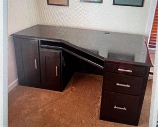 Corner custom maaple wood desk $ $1250.