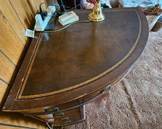 Leather top desk