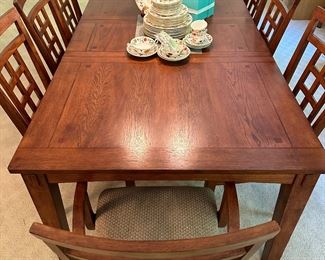 Ashley, dining table and 8 chairs