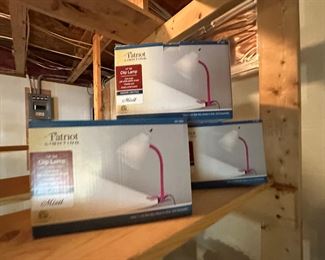 MULTIPLE DESK LAMPS STILL IN THE BOXES - EXCELLENT FOR BACK TO SCHOOL!