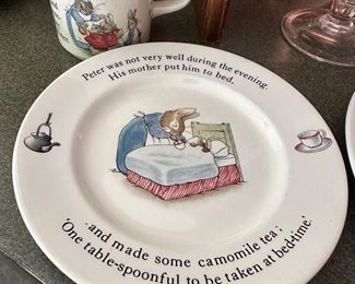 PETER RABBIT CUP AND PLATE