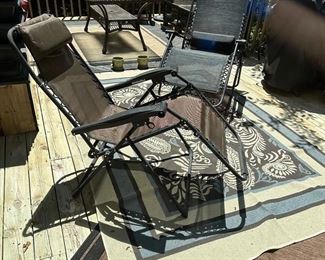 Gravity, lounge chairs