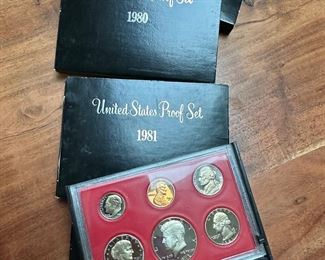 US PROOF SET 1980 - 1981
