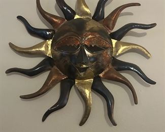 Metal sun has never been outside like new 