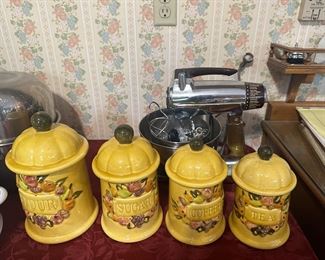 Los Angeles Pottery canister set 