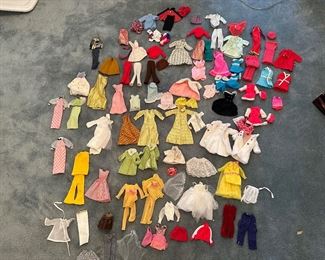 Lot of vintage Barbie clothes Mattel and homemade
