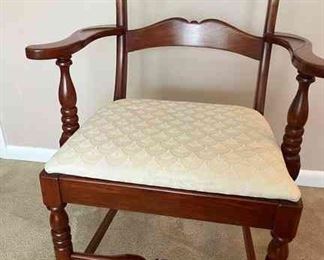 Arm Chair with cream upholstery